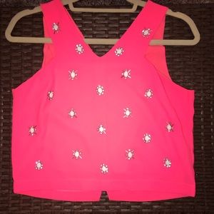 Perfect Condition! Neon Pink Crop Top